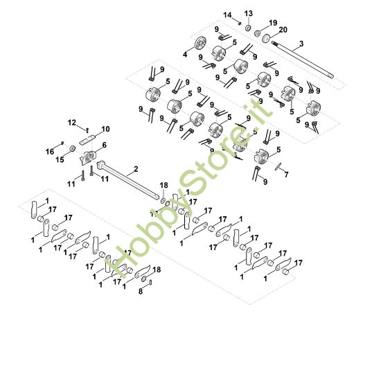 Picture of E - UnitÃ  di arieggiamento, rullo con lame RLA 240.0